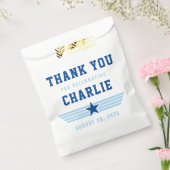 ライトブルーとネイビーTopOne誕生日ありがとう フェイバーバッグ (封をした状態)