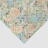 ライトブルーとピンクの花 薄葉紙 (詳細)