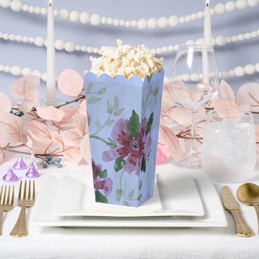 ライトブルーとブルゴーニュ フェイバーボックス (ウェディング)