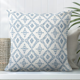 ライトブルーとホワイトの装飾装飾用クッション クッション