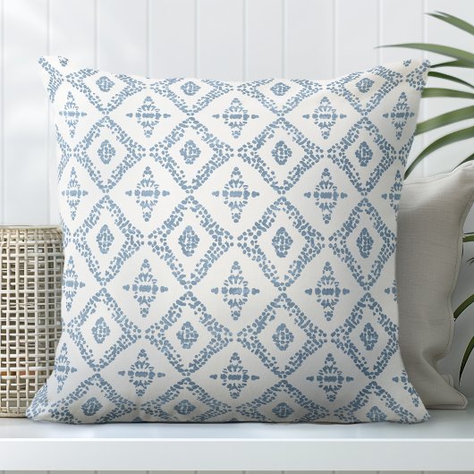 ライトブルーとホワイトの装飾装飾用クッション クッション