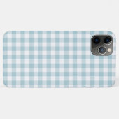 ライトブルーとホワイトチェック Case-Mate iPhoneケース (裏面(横))