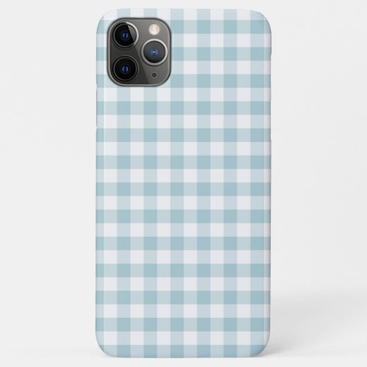 ライトブルーとホワイトチェック Case-Mate iPhoneケース (裏面)