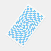 ライトブルーとホワイトチェッ市松模様にカーボードパターン (コーナー)