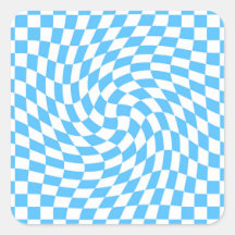 ライトブルーとホワイトチェッ市松模様にカーボードパターン