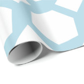 ライトブルーとホワイトポリゴン ラッピングペーパー (ロールコーナー)