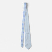 ライトブルーとホワイトポータイ ネクタイ (裏面)