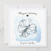 ライトブルーとホワイトリリー30結婚周年 (正面)