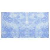 ライトブルーとホワイト抽象芸術枕ケース 枕カバー (正面右)