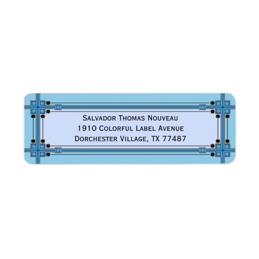 ライトブルーとライトブルーのド王室のルチェスター ラベル (正面)