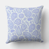 ライトブルーとラベンダーの色合い、白淡い色の色 クッション (裏面)