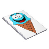 ライトブルーのアイスクリーム ノートブック (右側)