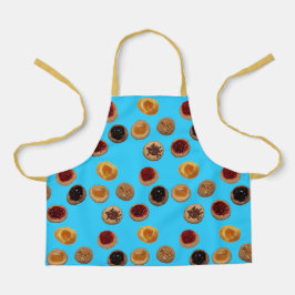 ライトブルーのエプロンに7つのコラチェ エプロン