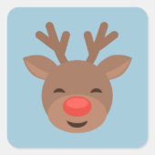 ライトブルーのクリスマストナディアルドルフ スクエアシール (正面)