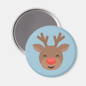 ライトブルーのクリスマストナディアルドルフ マグネット (正面/裏面)