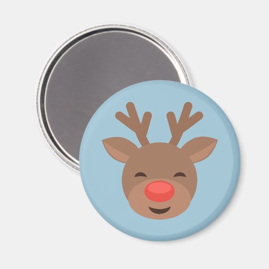 ライトブルーのクリスマストナディアルドルフ マグネット (正面/裏面)