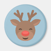 ライトブルーのクリスマストナディアルドルフ マグネット (正面)