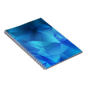 ライトブルーのグラデーション三角形テンプレート。クリエイティブi ノートブック (右側)