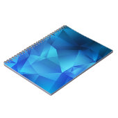 ライトブルーのグラデーション三角形テンプレート。クリエイティブi ノートブック (左側)