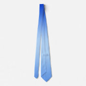 ライトブルーのグラデーション ネクタイ (裏面)