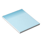 ライトブルーのグラデーション ノートパッド (アングル)