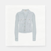 ライトブルーのシャツ スタンダードランチョンナプキン (正面)