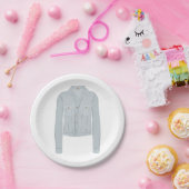 ライトブルーのシャツ ペーパープレート (パーティー)