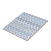 ライトブルーのジグザグ タイル (側面)