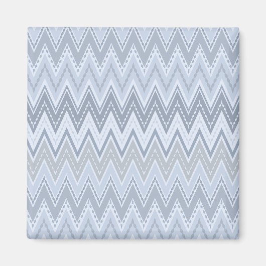 ライトブルーのジグザグ マグネット (正面)