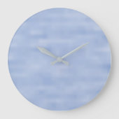 ライトブルーのスカイパターン ラージ壁時計 (正面)