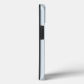ライトブルーのストライプとフラワー Case-Mate iPhoneケース (裏面 / 右)