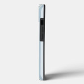 ライトブルーのストライプとフラワー Case-Mate iPhoneケース (裏面 / 左)
