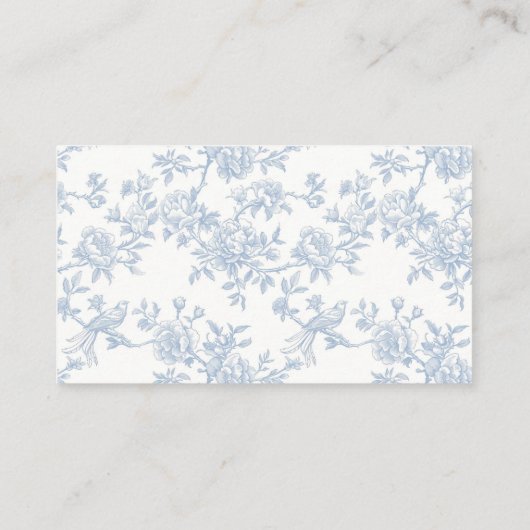 ライトブルーのトイルとボウベビーシャワー エンクロージャーカード (裏面)