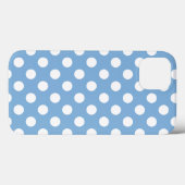 ライトブルーのトレンドカラーと水玉模様 Case-Mate iPhoneケース (裏面 (横))