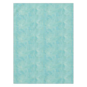 ライトブルーのトロピカルパーム葉のパターン テーブルクロス (正面)