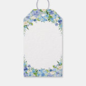 ライトブルーのハイドレンジア ギフト お礼タグ ギフトタグ (裏面)