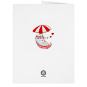 ライトブルーのハンモックで休む年金猫 (裏面)