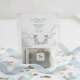 ライトブルーのヒール ブライダルシャワー スクエアシール