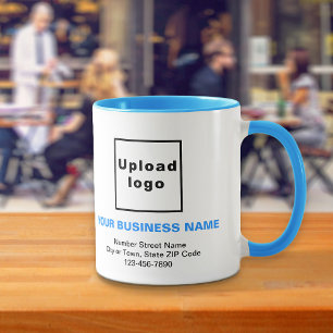 ライトブルーのビジネスブランドCombo Mug マグカップ