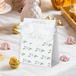 ライトブルーのフローラ少年の赤ちゃんシャワー フェイバーボックス