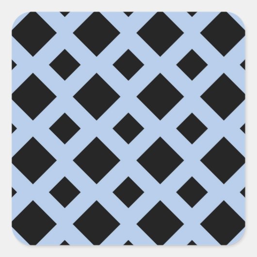 ライトブルーのブラックダイヤモンド スクエアシール (正面)