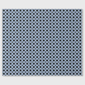 ライトブルーのブラックダイヤモンド ラッピングペーパー (フラット)