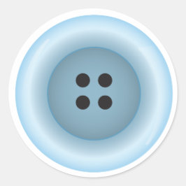 ライトブルーのボタンシール ラウンドシール