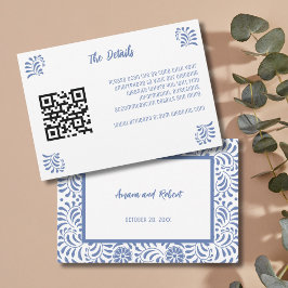 ライトブルーのメキシカンタラベラ装飾カード