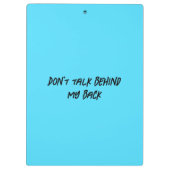 ライトブルーのモンスタークリップボード クリップボード (裏面)