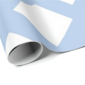 ライトブルーのラティス（白） ラッピングペーパー (ロールコーナー)