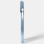 ライトブルーのラメ入りおしゃれネイビーシグネチャー Case-Mate iPhoneケース (裏面 / 左)