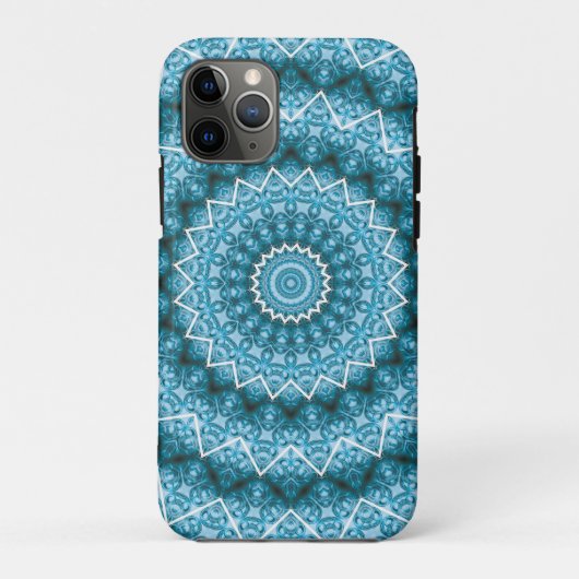 ライトブルーの万華鏡 / マンダラ Case-Mate iPhoneケース (裏面)