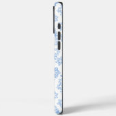 ライトブルーの冬の雪の結晶パターン Case-Mate iPhoneケース (裏面 / 左)
