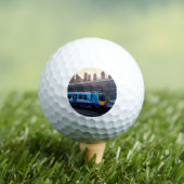 ライトブルーの列車 ゴルフボール (インサイチュ 木)